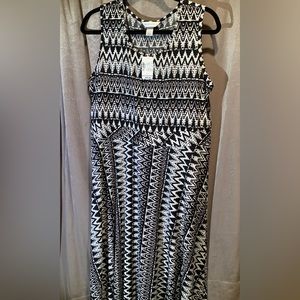 Christopher & Bank NWT size L black and      white dress